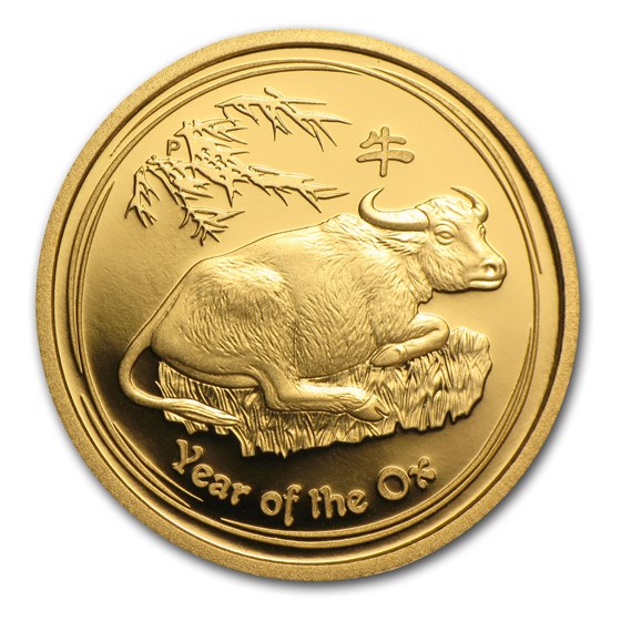 2009 Australia 1/4 oz Gold Lunar Ox Proof (Series II) 2009 Australia 1/4 oz Gold Lunar Ox Proof (Series II)